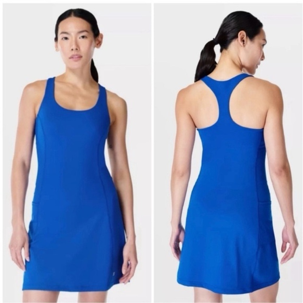 Sweaty Beatty Lightning Blue Racerback Athletic Power Workout Dress Size 4
